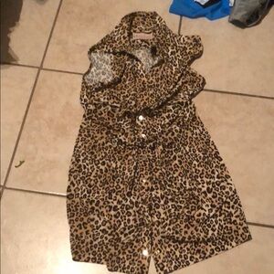 Leopard Print Kids Shorts